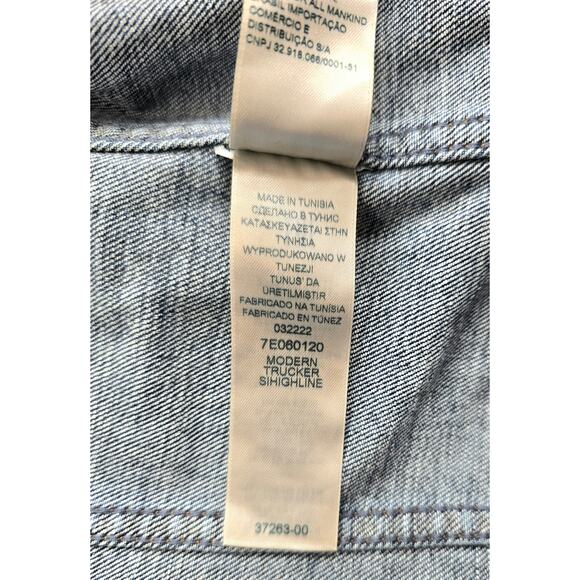 Womens Slim Illusion Modern Trucker Jacket Highline 7E060120 Size XS - Picture 6 of 8